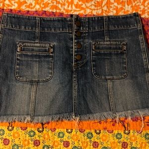 GAP Jean Denim Skirt Sz 4 Stretch